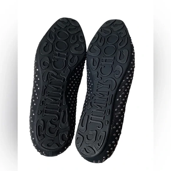 JIMMY CHOO Women’s Wheel Studded Suede Smoking Slipper Shoes Size 8.5 - Picture 8 of 9